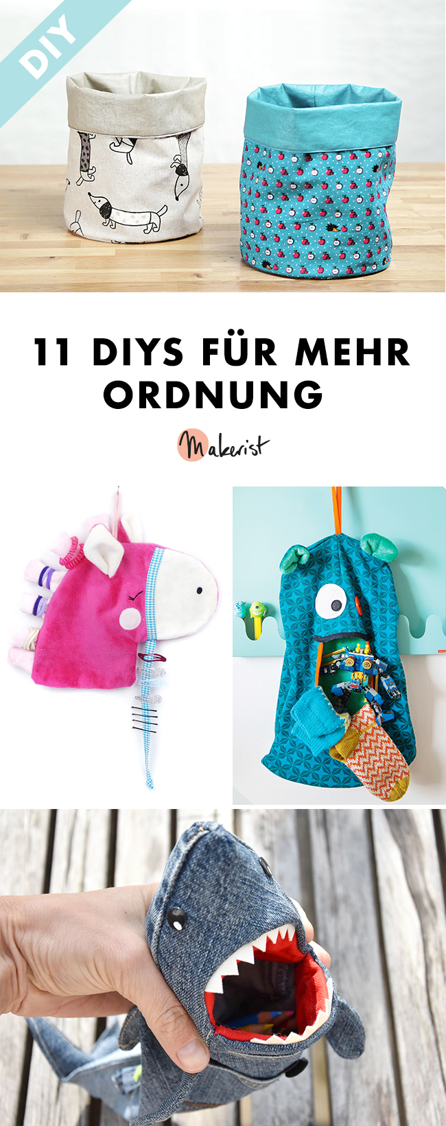 Taschen Organizer und Utensilos: 11 DIYs für mehr Ordnung